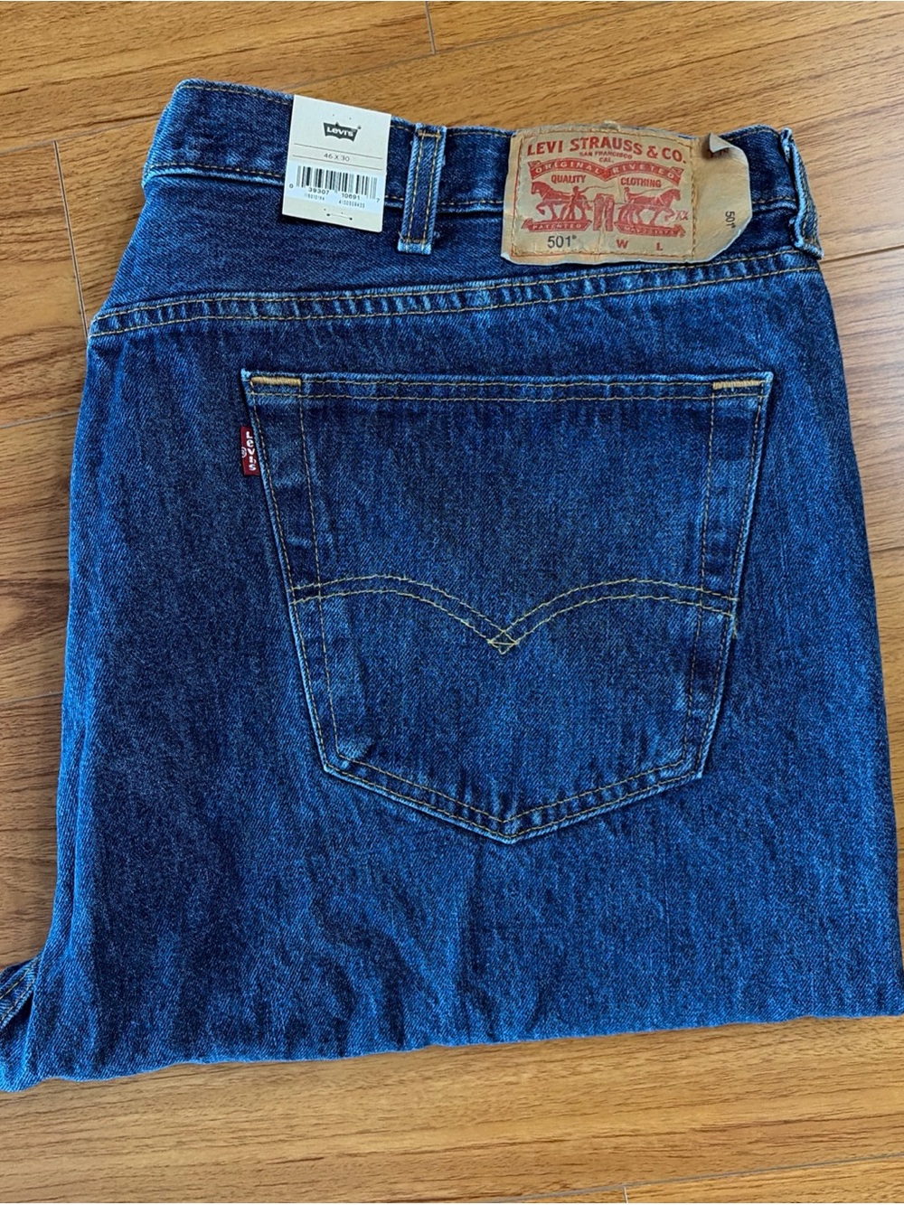 Levi's Men's 501 Original Fit Jeans Size 46x30